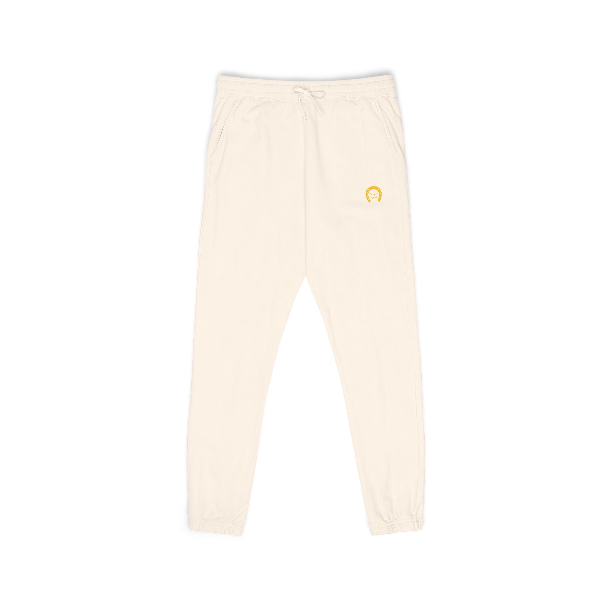 Classic Logo Cozy Garment-Dyed Sweatpants | Unisex Fleece Lounge Pants