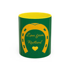 Heart & Horseshoe Accent Coffee Mug (11, 15oz)