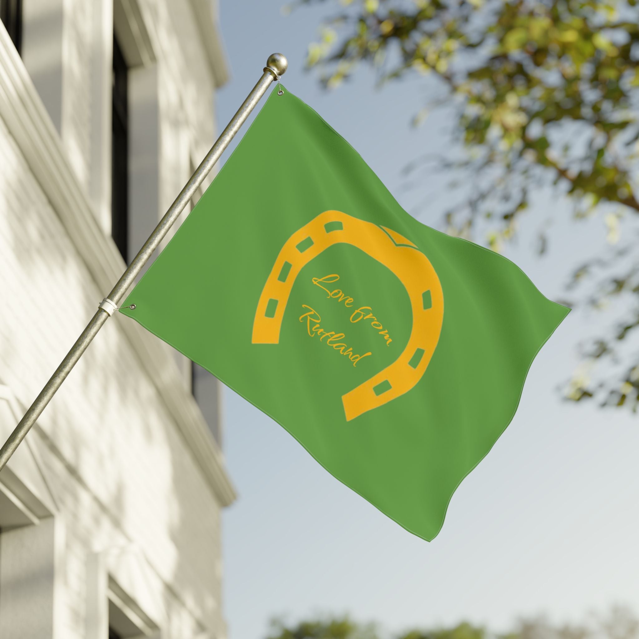 Classic Logo Love From Rutland Double Sided Flag