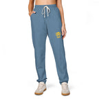 Classic Logo Cozy Garment-Dyed Sweatpants | Unisex Fleece Lounge Pants
