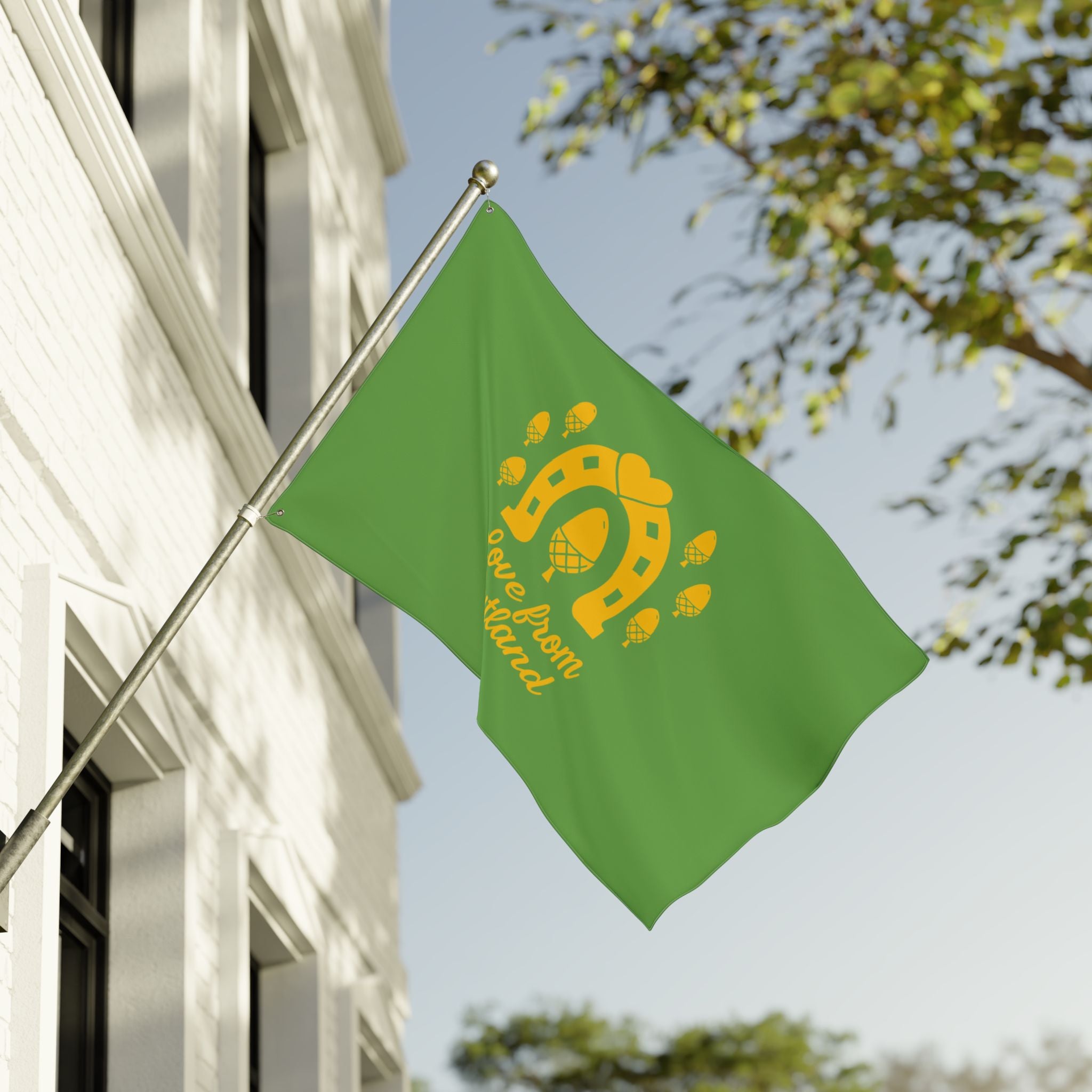 Classic Logo Love From Rutland Double Sided Flag