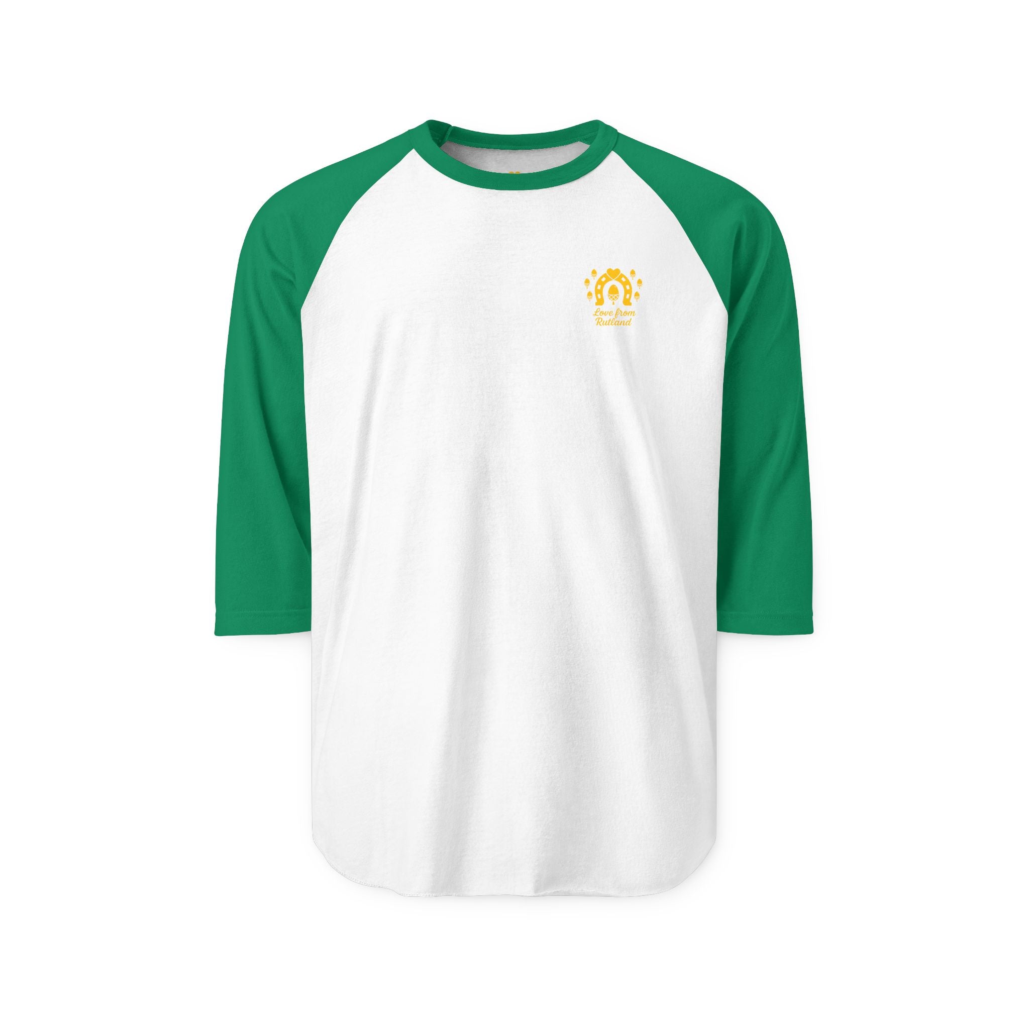 Classic Logo Unisex Three-Quarter Sleeve Raglan Shirt, Casual Tee, Sporty Shirt, Graphic Tee, Gift for Him, Gift for Her