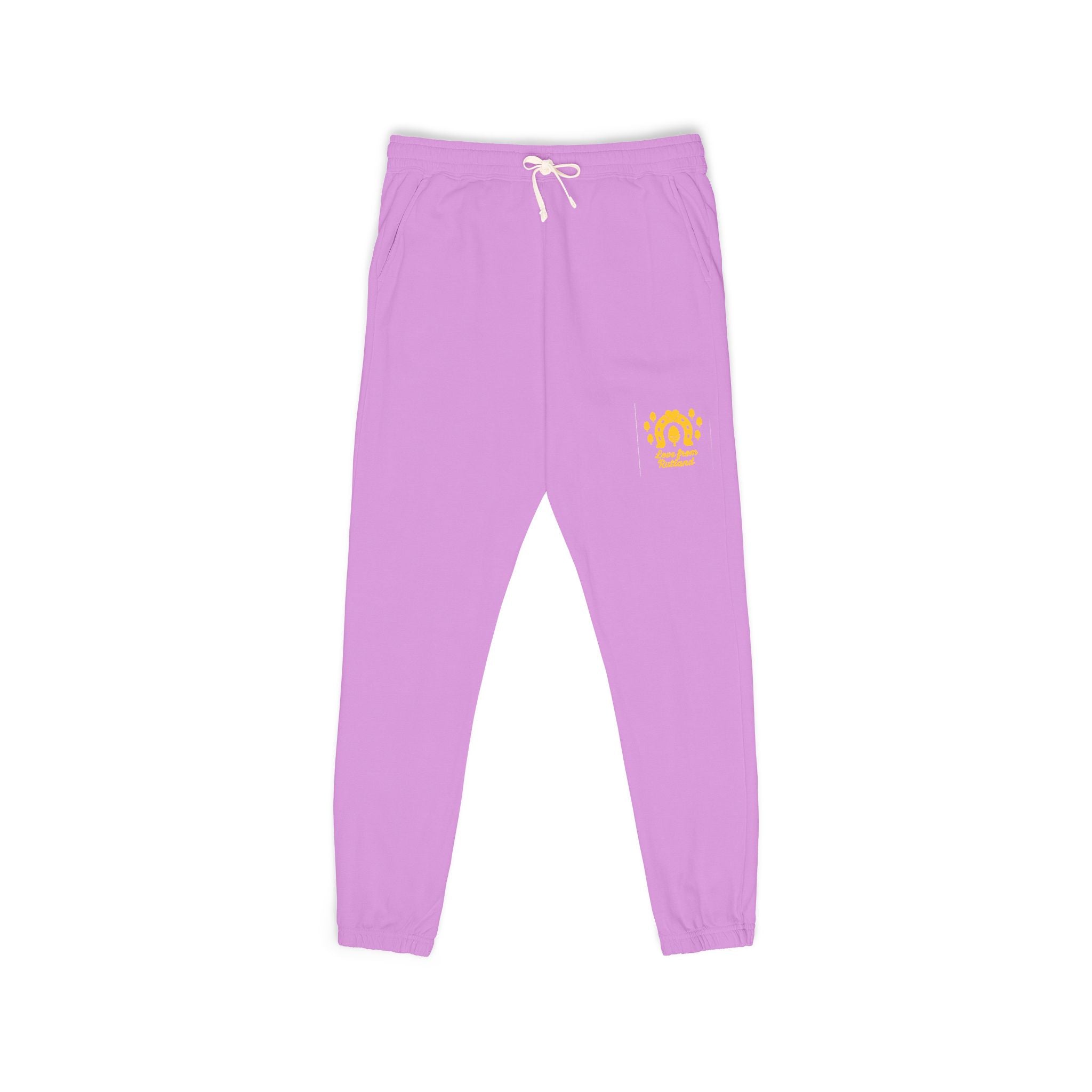 Classic Logo Cozy Garment-Dyed Sweatpants | Unisex Fleece Lounge Pants
