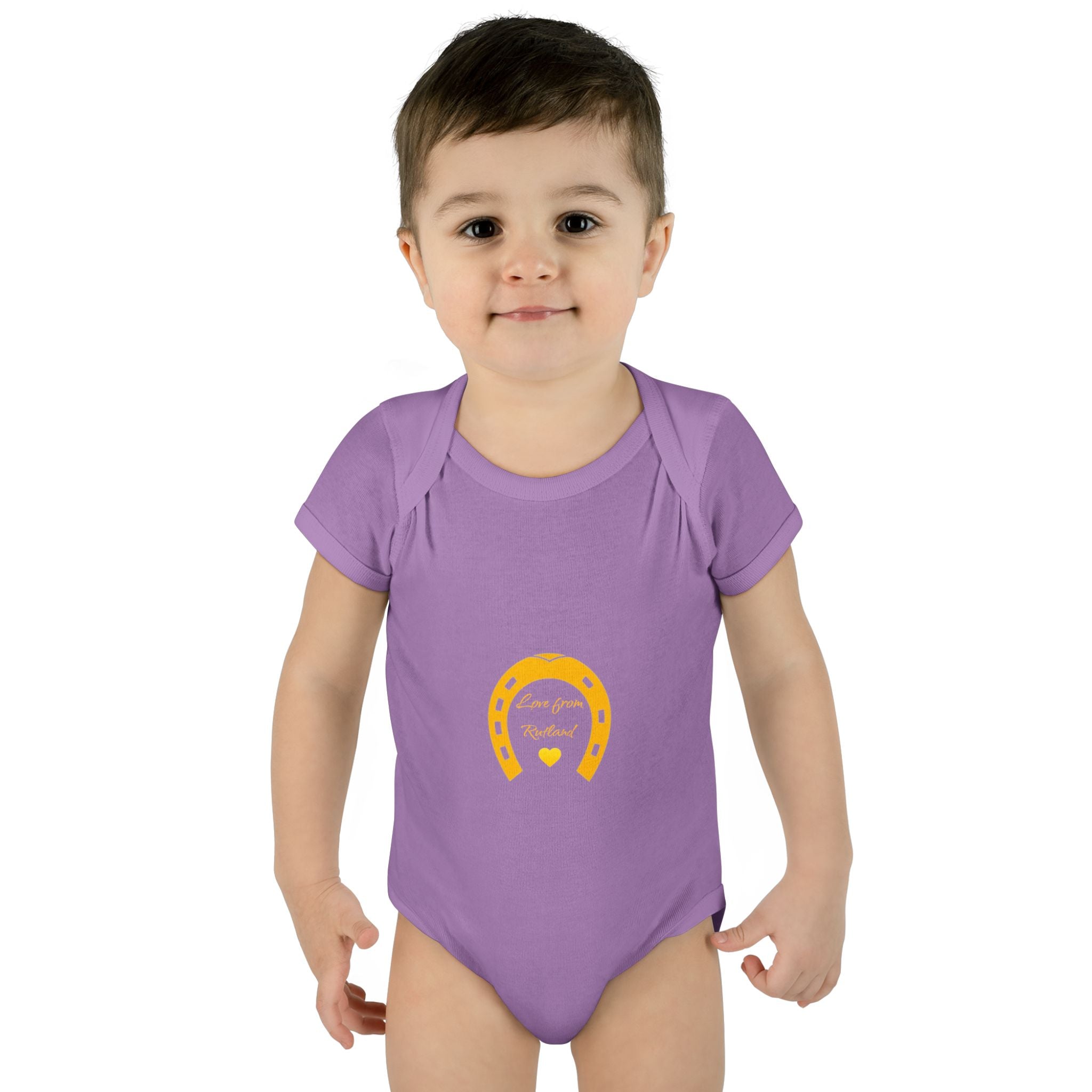 Heart & Horseshoe Bodysuit - Cute Gift for Newborns, Baby Shower, Birthday Outfit, Infants,