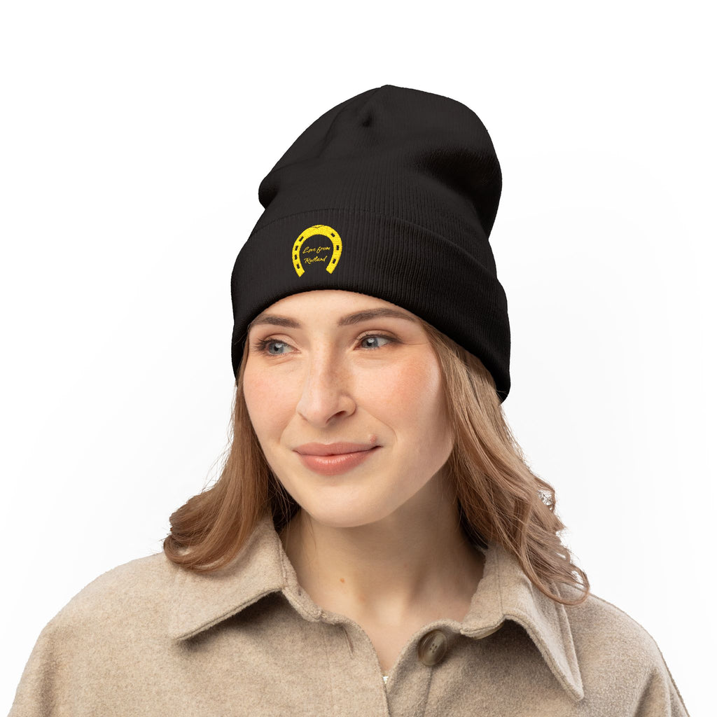 Classic Logo Embroidered Knit Beanie