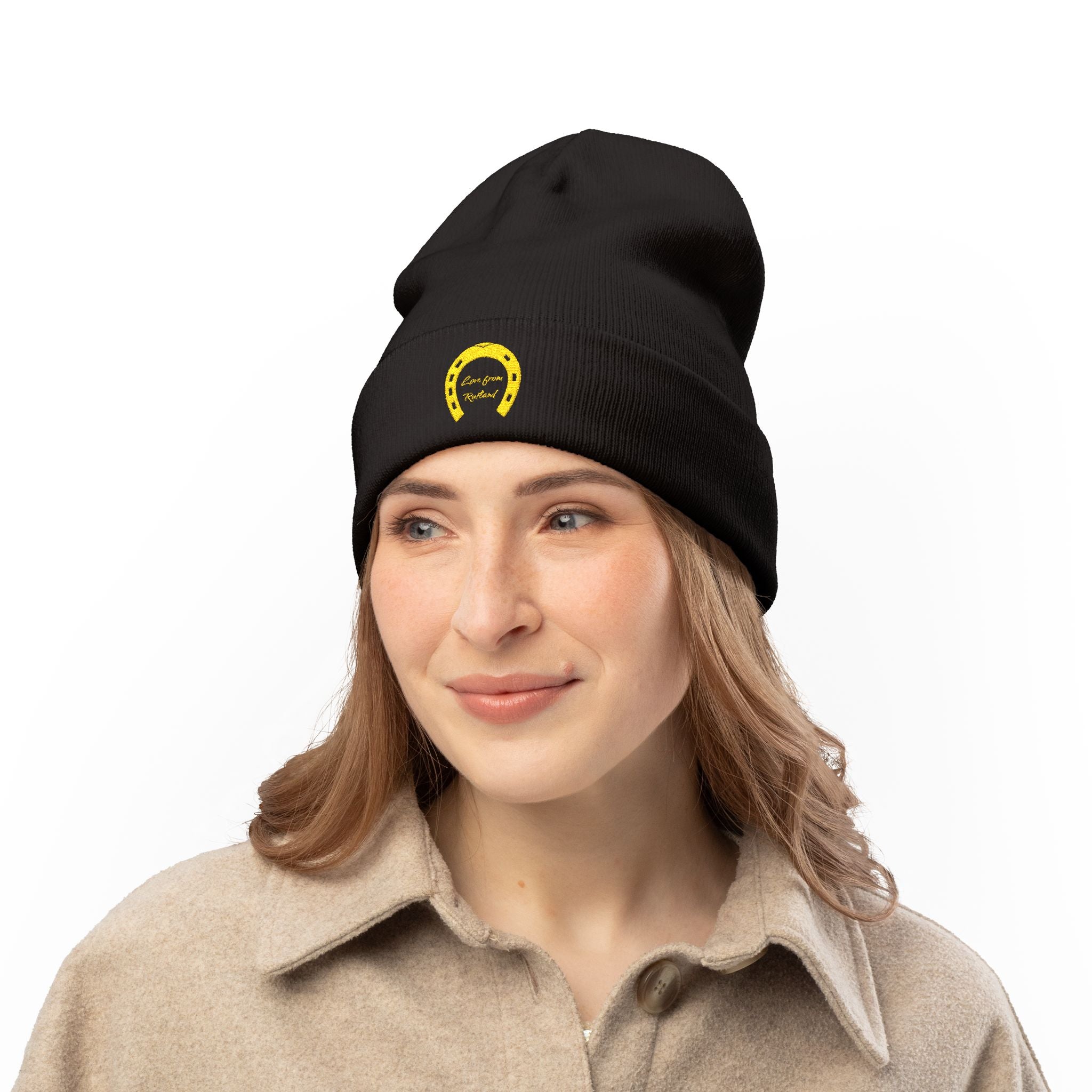 Classic Logo Embroidered Knit Beanie