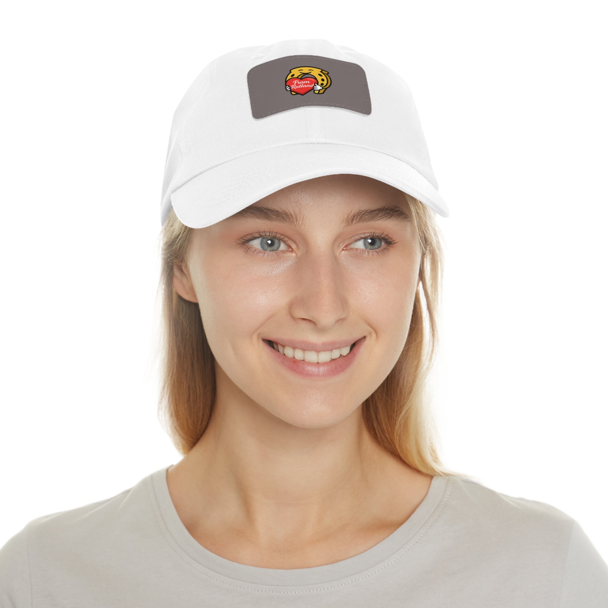 Heart & Horseshoe Cap with Leather Patch (Rectangle)