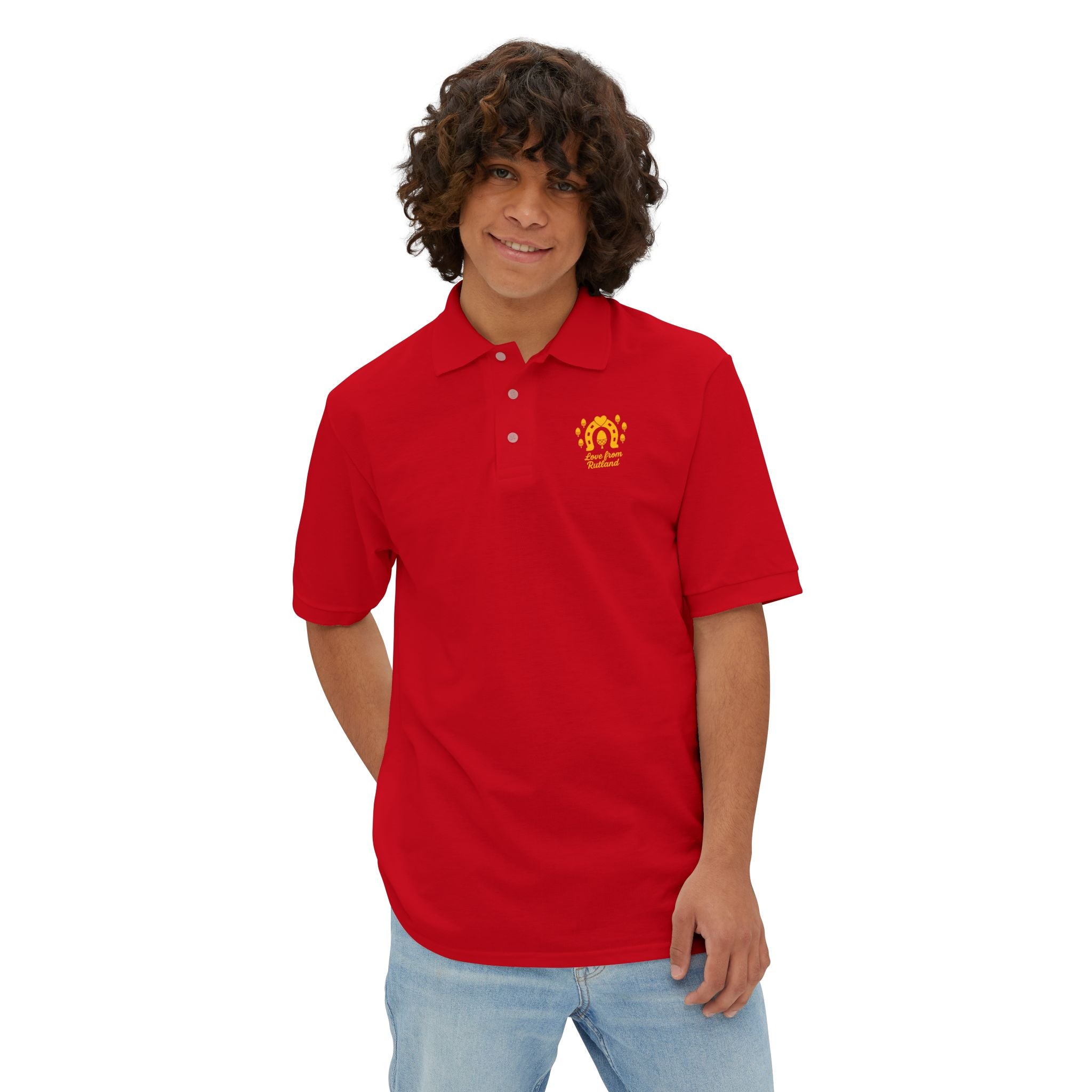 Stylish Men's Piqué Classic Logo Polo Shirt