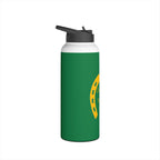 Heart & Horseshoe Stainless Steel Water Bottle, Standard Lid