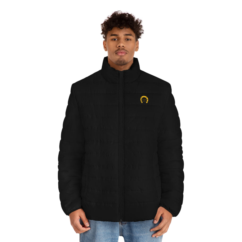 Classic Logo Black Quilted Puffer Jacket — Men's Outerwear
