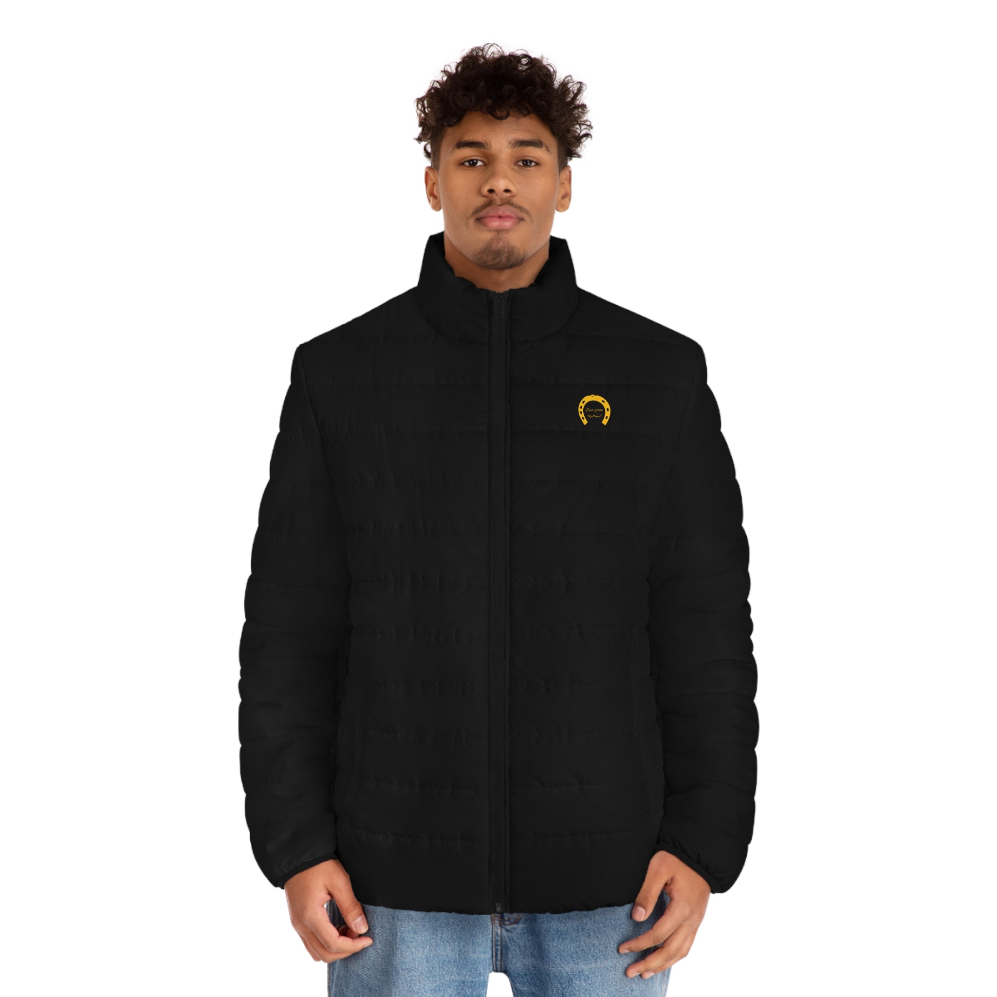 Classic Logo Black Quilted Puffer Jacket — Men's Outerwear