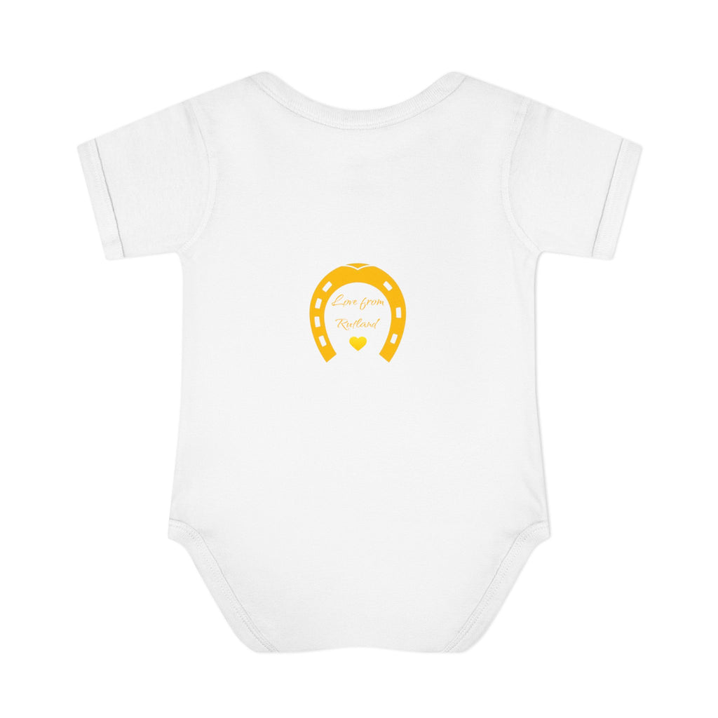 Heart & Horseshoe Bodysuit - Cute Gift for Newborns, Baby Shower, Birthday Outfit, Infants,