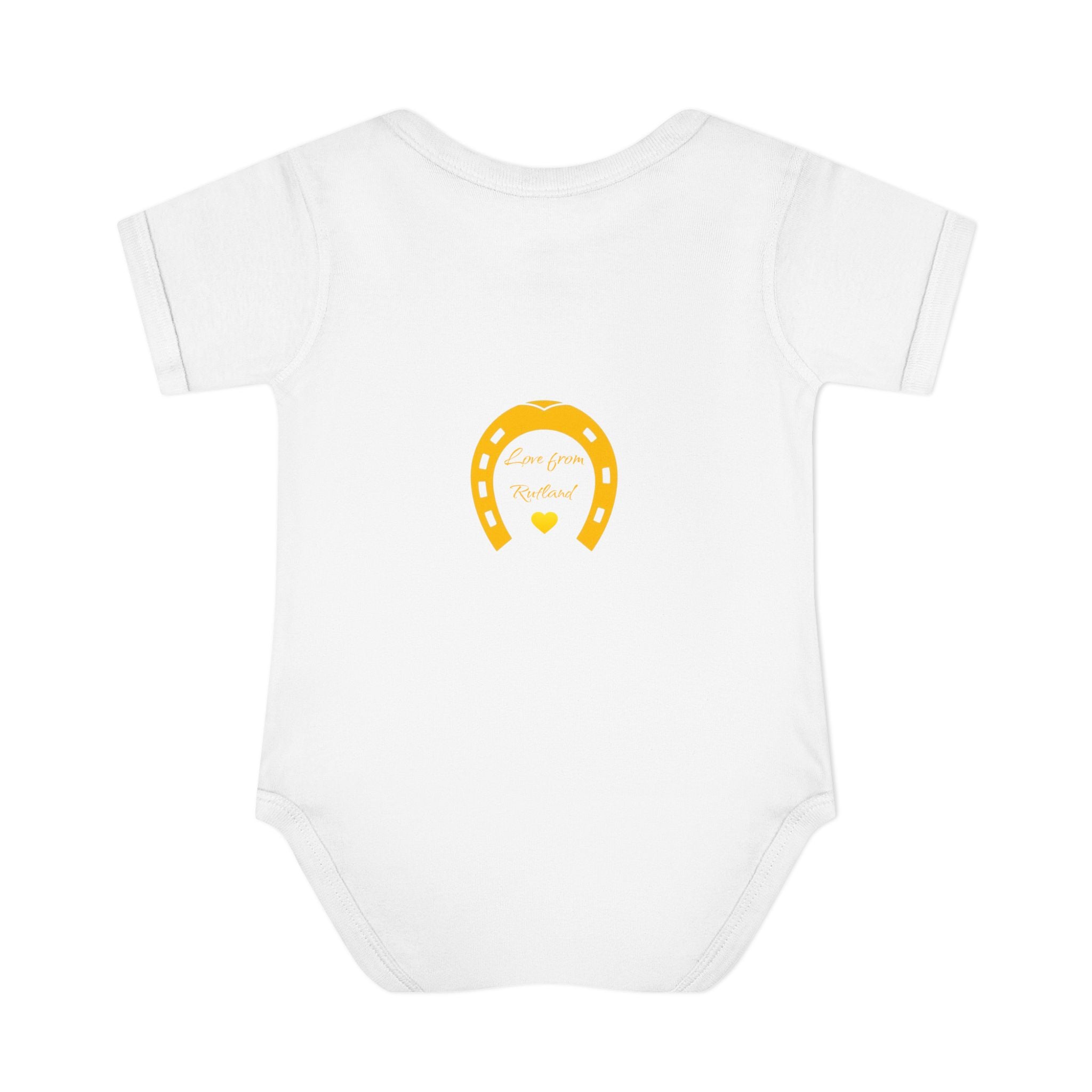 Heart & Horseshoe Bodysuit - Cute Gift for Newborns, Baby Shower, Birthday Outfit, Infants,