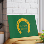 Classic Logo Green Glass Chopping Board —  Kitchen Serving/Cutting Board