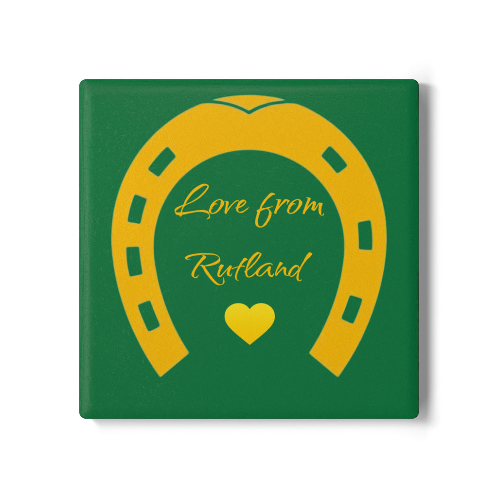 Heart & Horseshoe Ceramic Coaster
