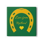 Heart & Horseshoe Ceramic Coaster