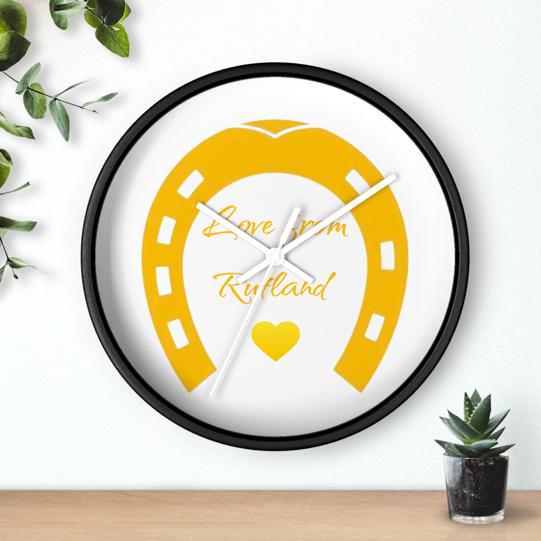 Heart & Horseshoe Wall Clock