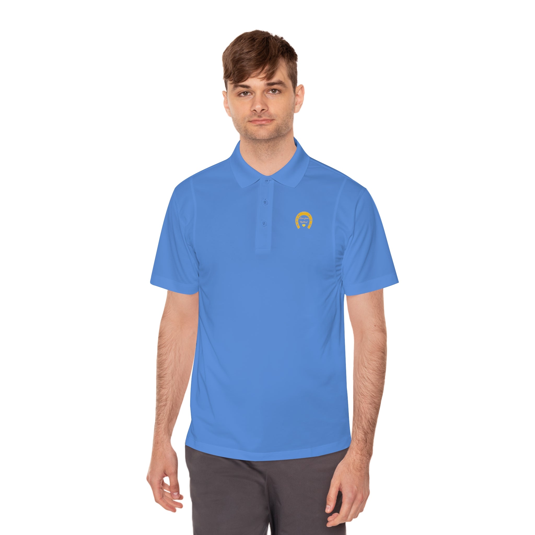 Heart & Horseshoe Men's Sport Polo Shirt