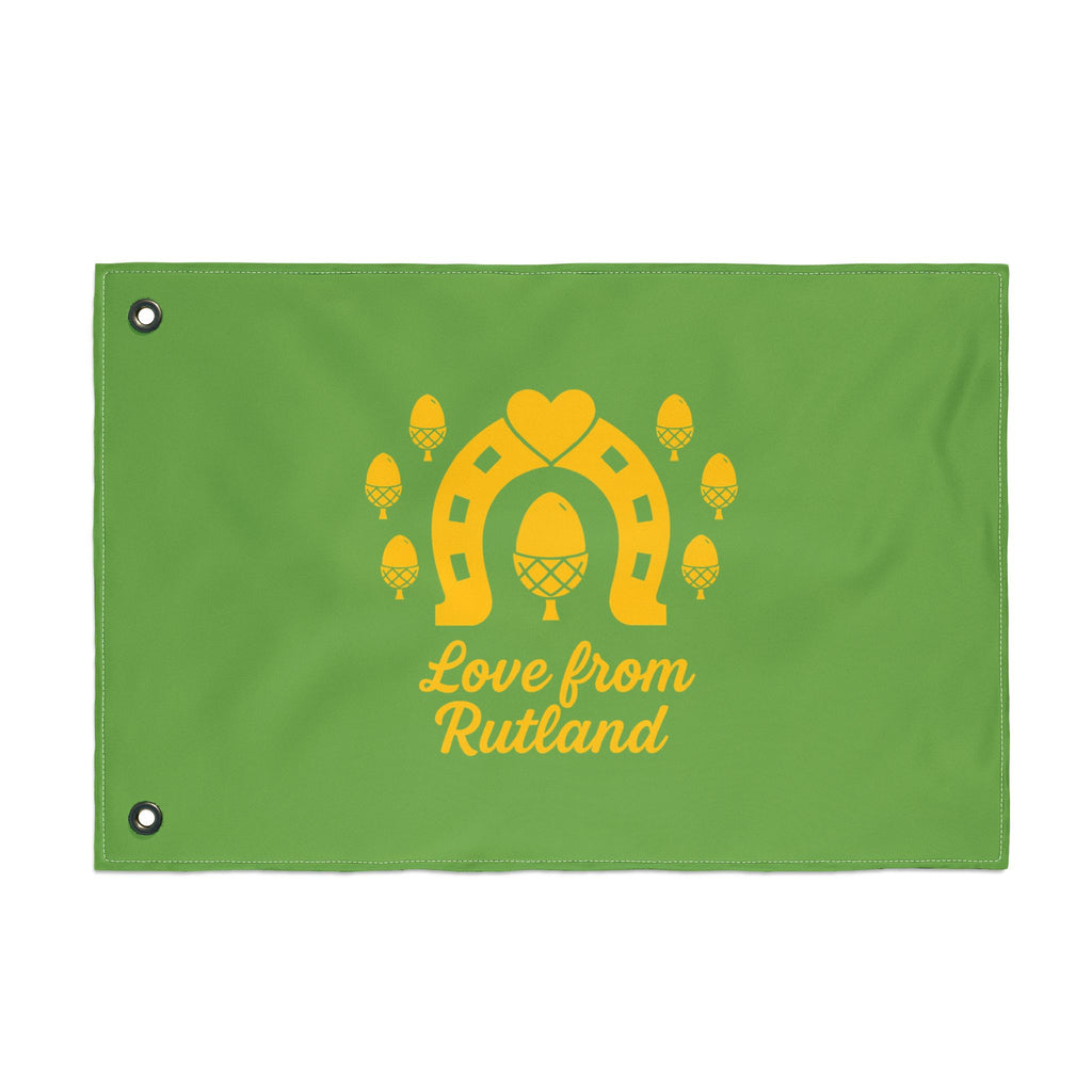 Classic Logo Love From Rutland Double Sided Flag