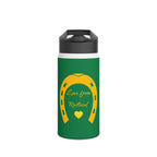 Heart & Horseshoe Stainless Steel Water Bottle, Standard Lid