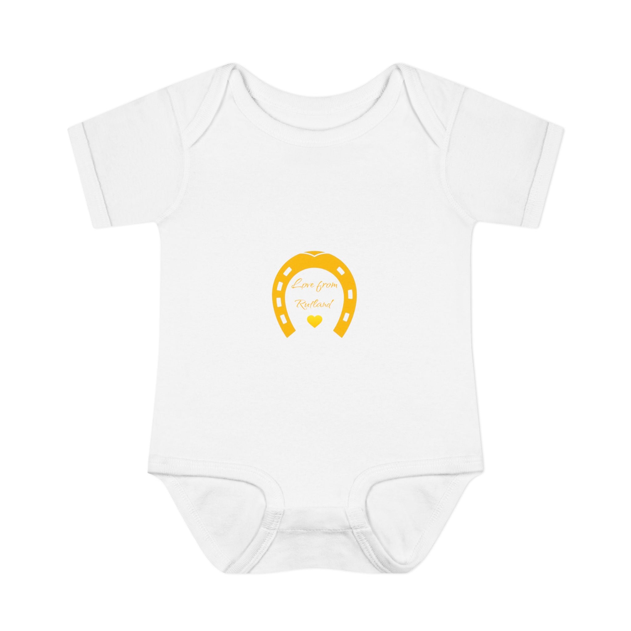 Heart & Horseshoe Bodysuit - Cute Gift for Newborns, Baby Shower, Birthday Outfit, Infants,