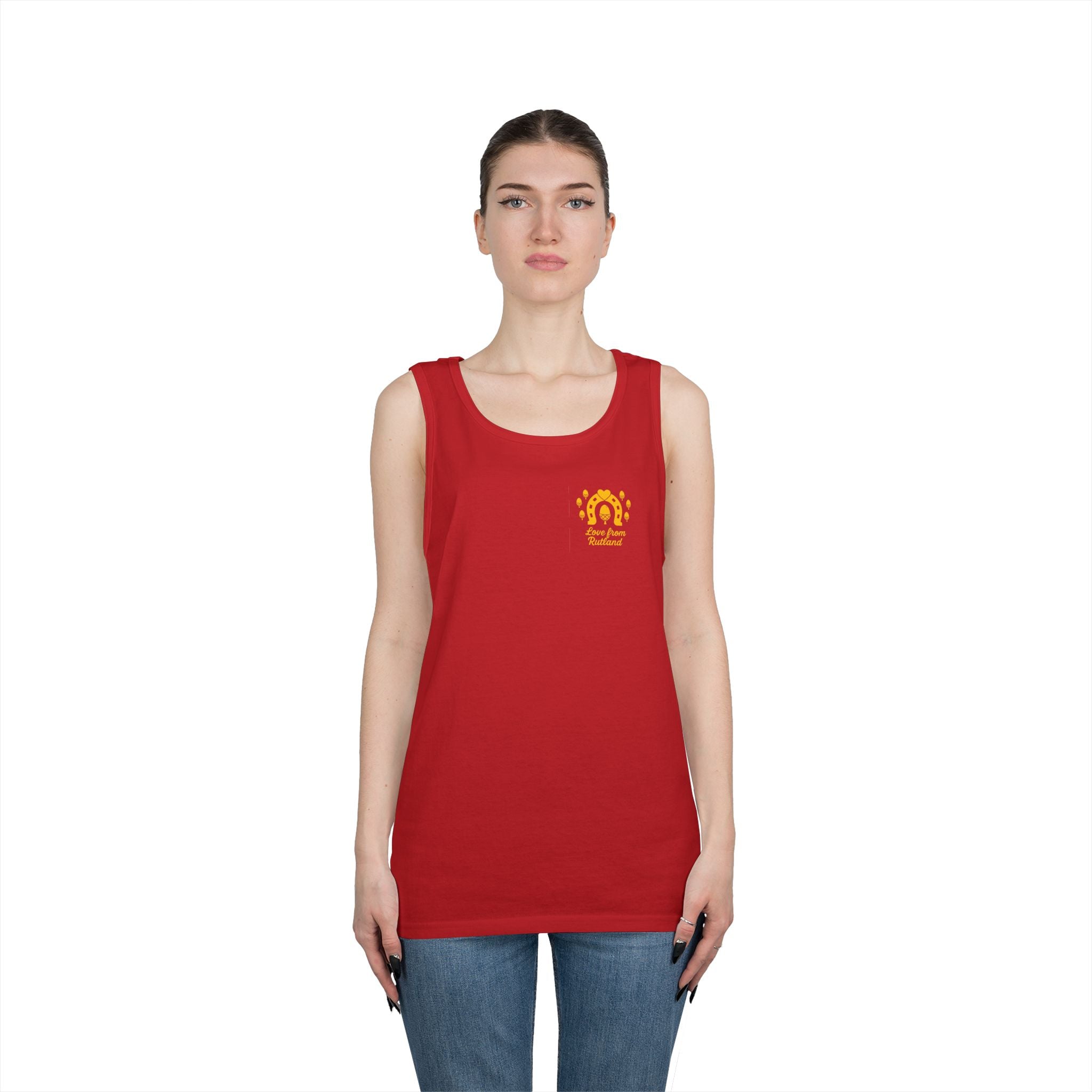 Sunshine Goddess Unisex Heavy Cotton Tank Top, Summer Style, Casual Wear, Beach Day Outfit, Gift for Her, Vacation Attire