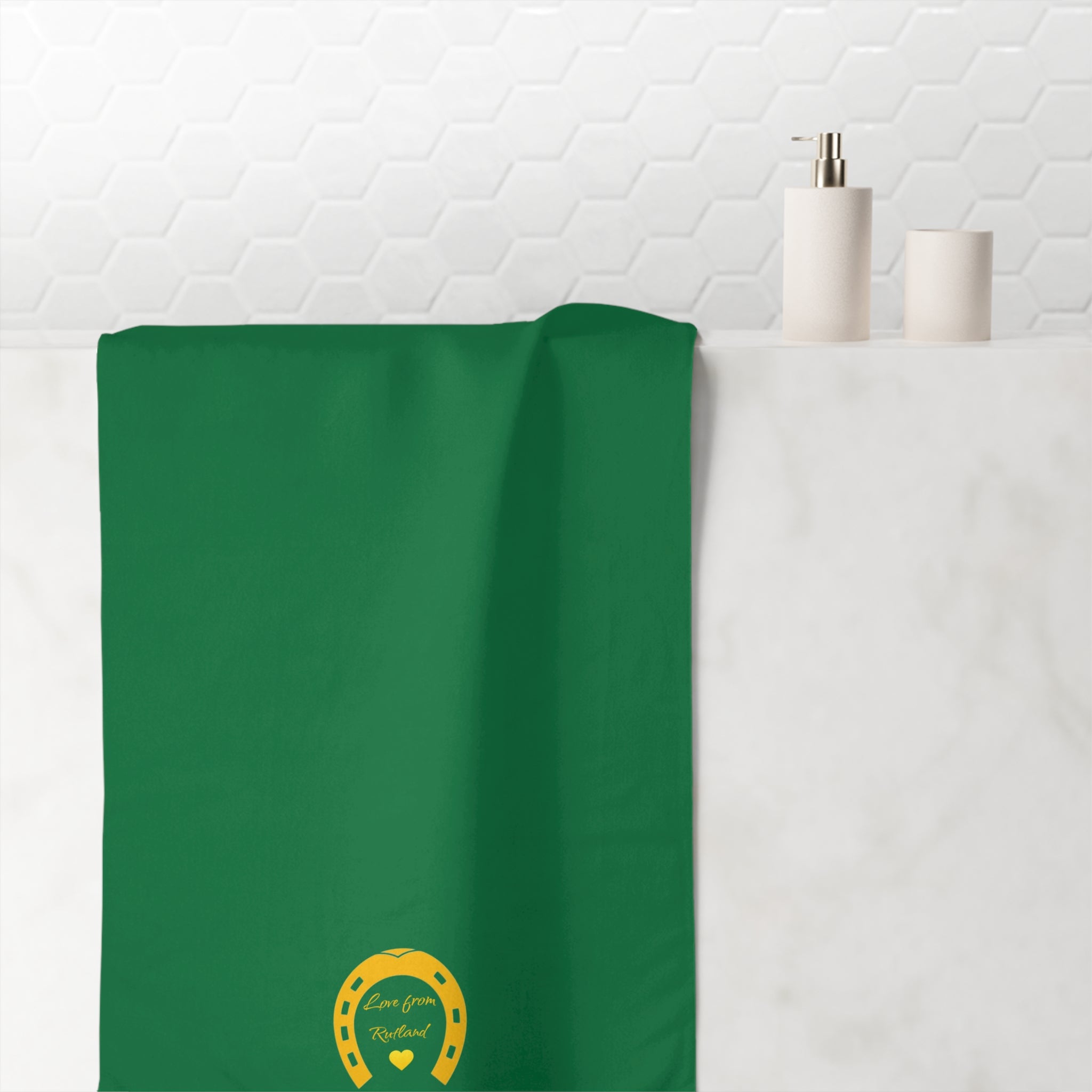 Horseshoe & Heart Mink-Cotton Towel