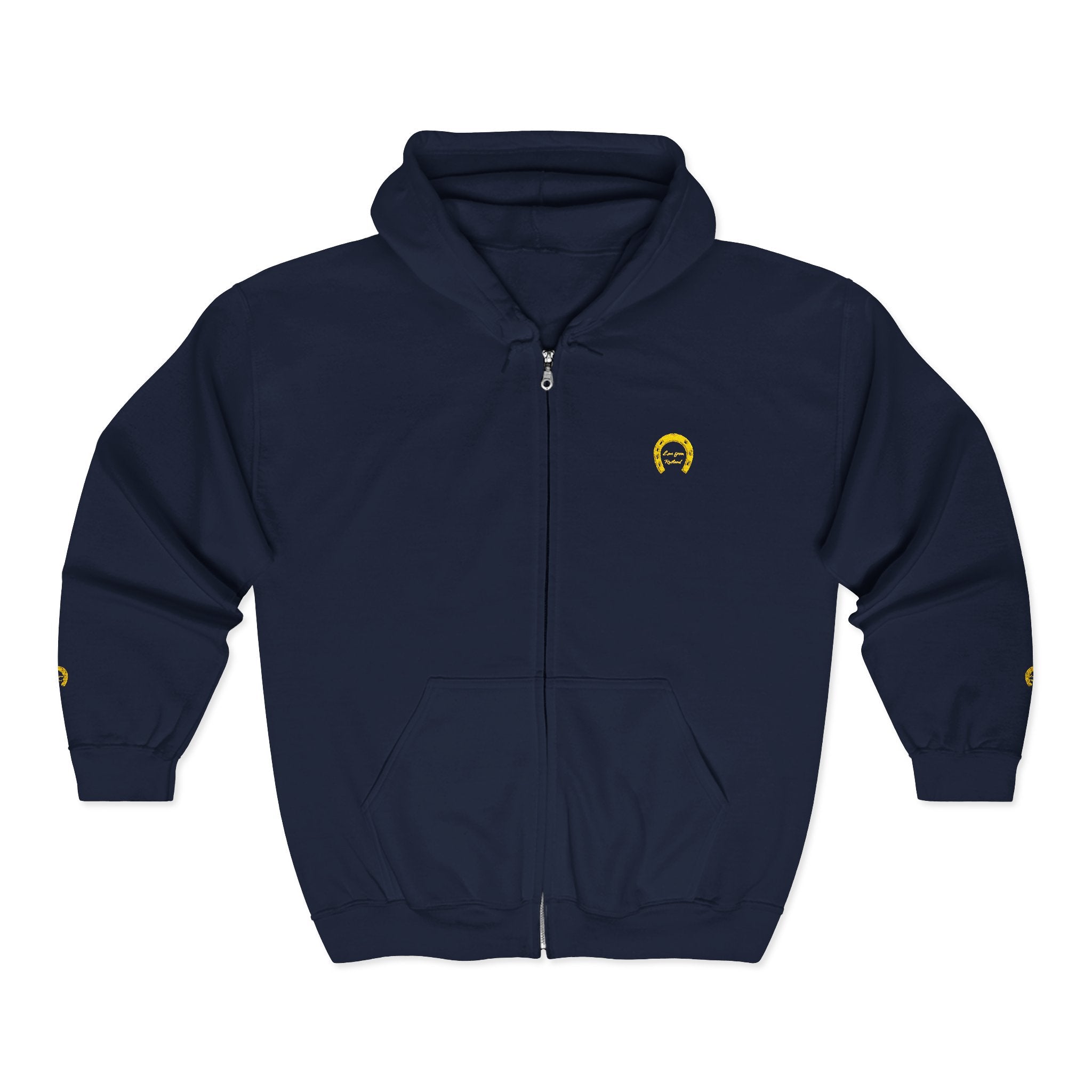 Classic Logo Embroidered Full Zip Hoodie — Love from Rutland