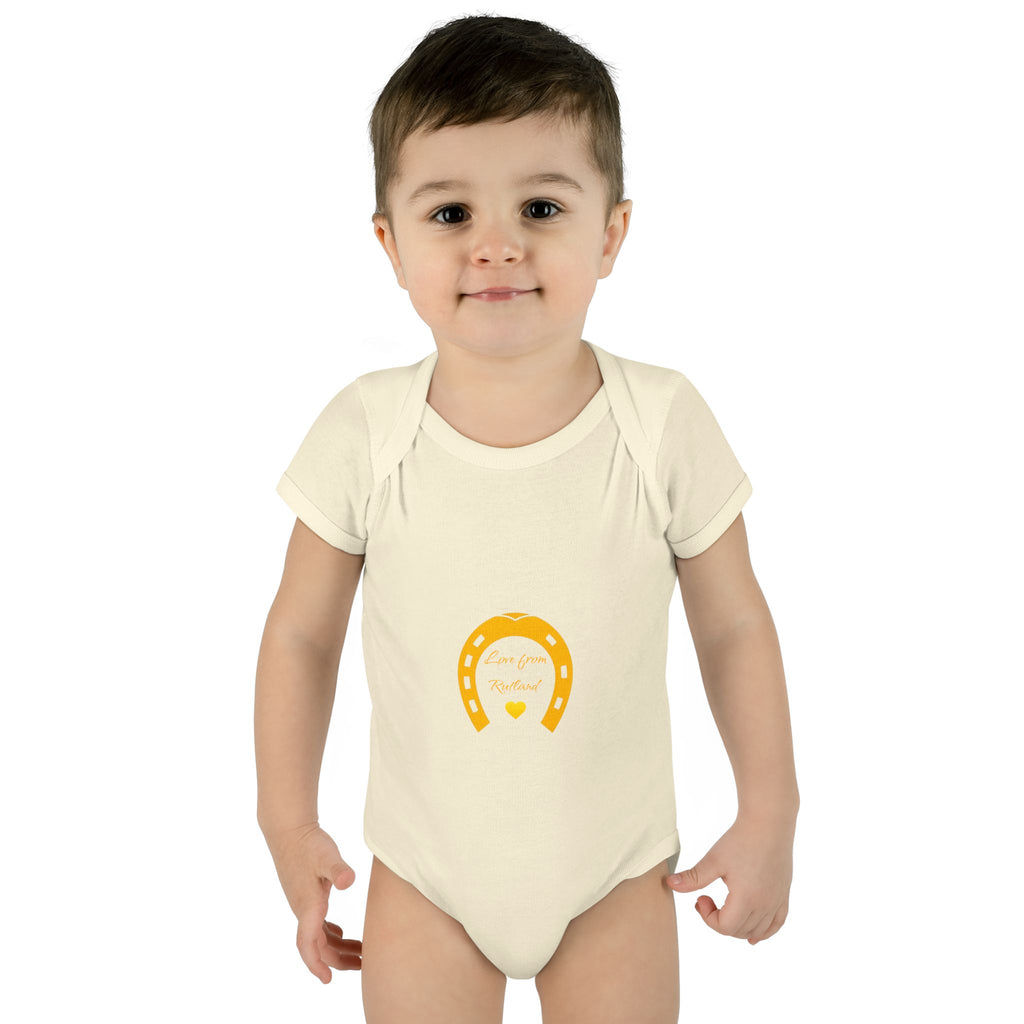 Heart & Horseshoe Bodysuit - Cute Gift for Newborns, Baby Shower, Birthday Outfit, Infants,