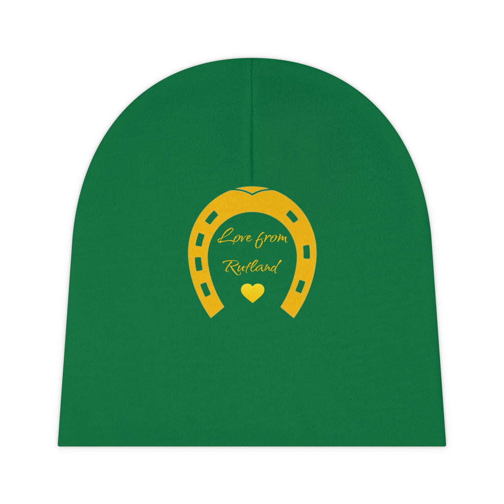 Heart & Horseshoe Baby Beanie