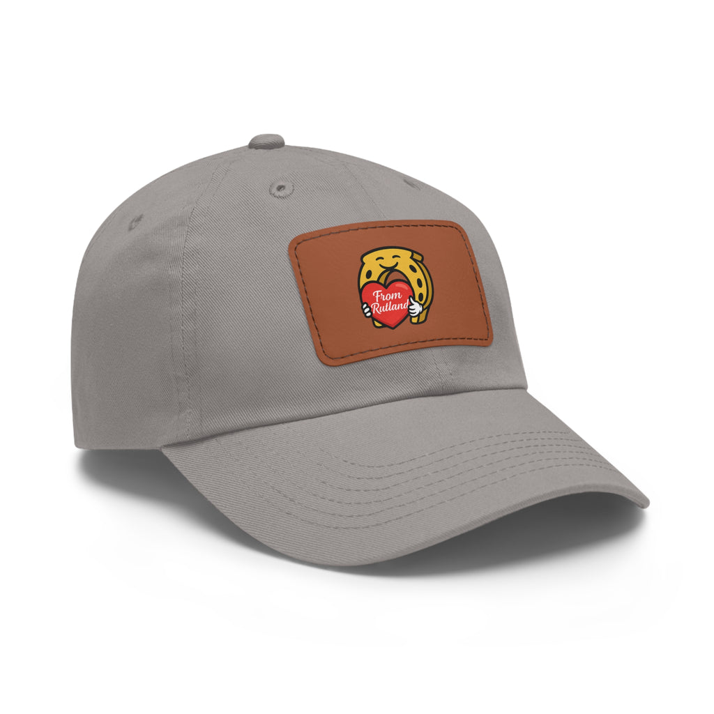 Heart & Horseshoe Cap with Leather Patch (Rectangle)