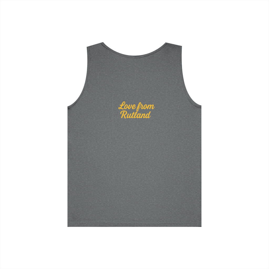 Sunshine Goddess Unisex Heavy Cotton Tank Top, Summer Style, Casual Wear, Beach Day Outfit, Gift for Her, Vacation Attire