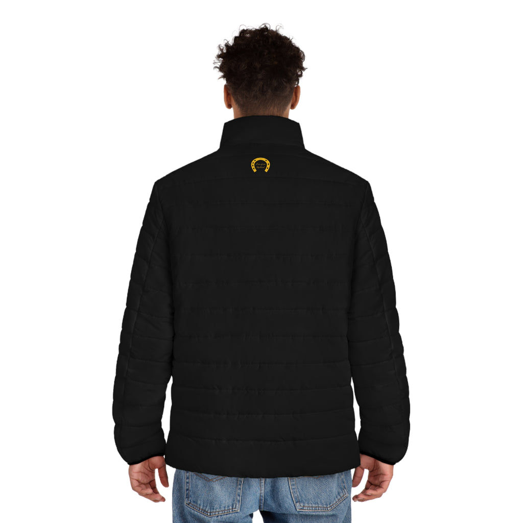 Classic Logo Black Quilted Puffer Jacket — Men's Outerwear
