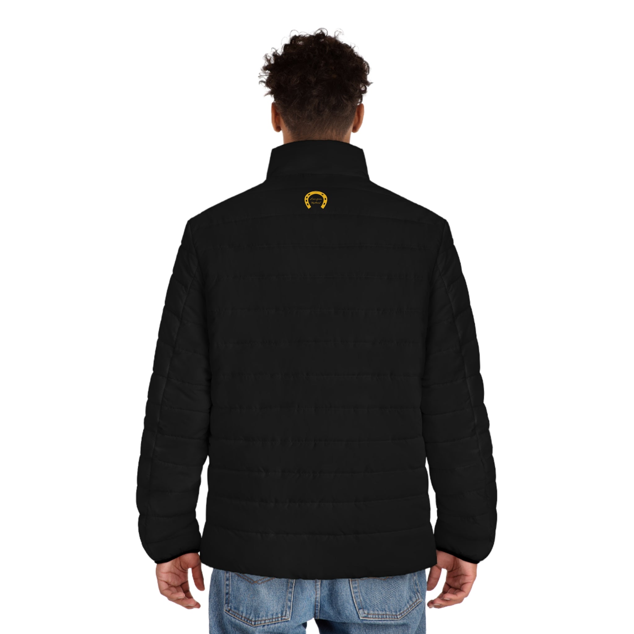 Classic Logo Black Quilted Puffer Jacket — Men's Outerwear