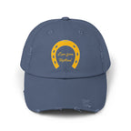 Trendy Distressed Cap with Classic Logo Design