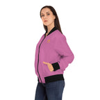 Classic Logo Women's Bomber Jacket - Light Pink