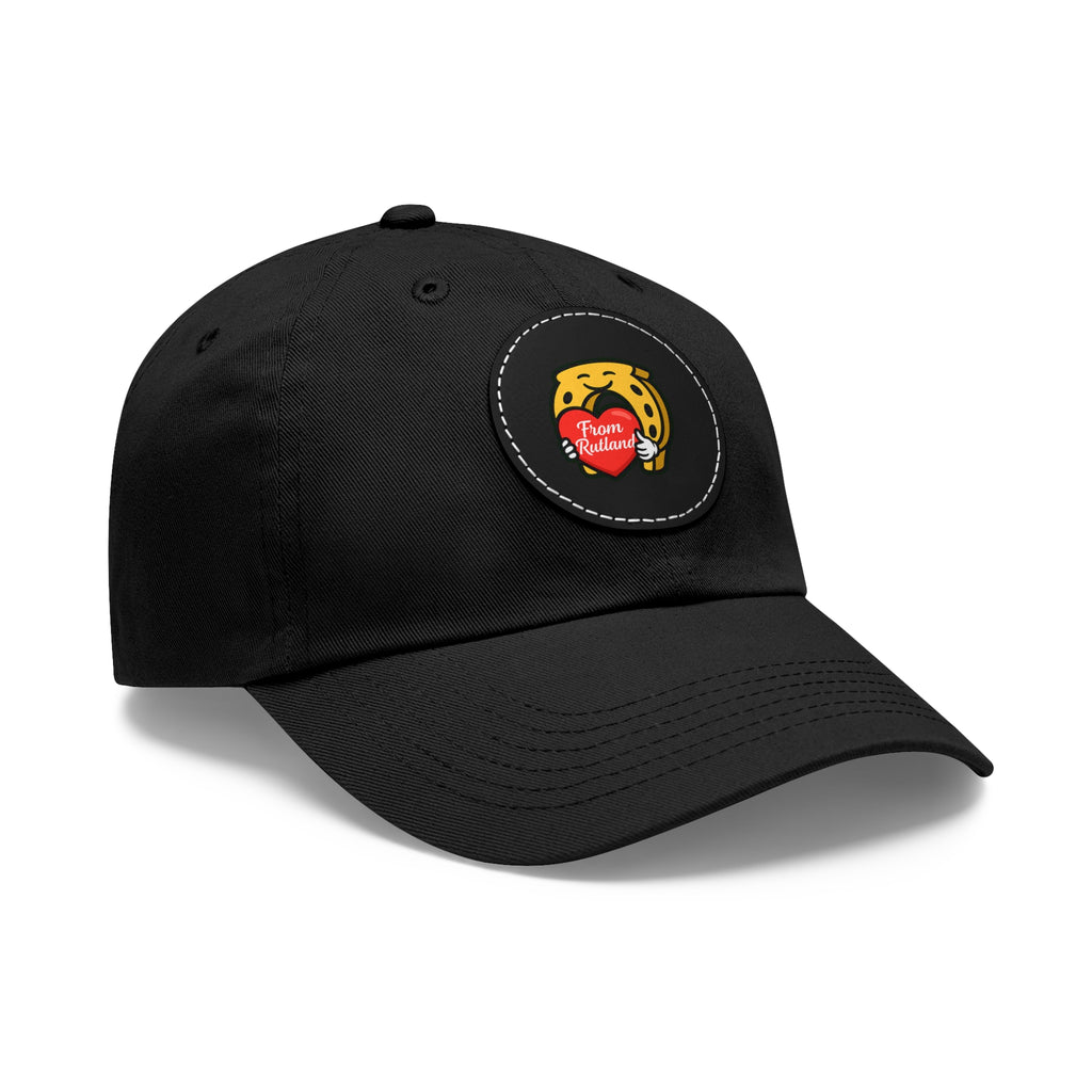 Heart & Horseshoe Cap with Leather Patch (Round)
