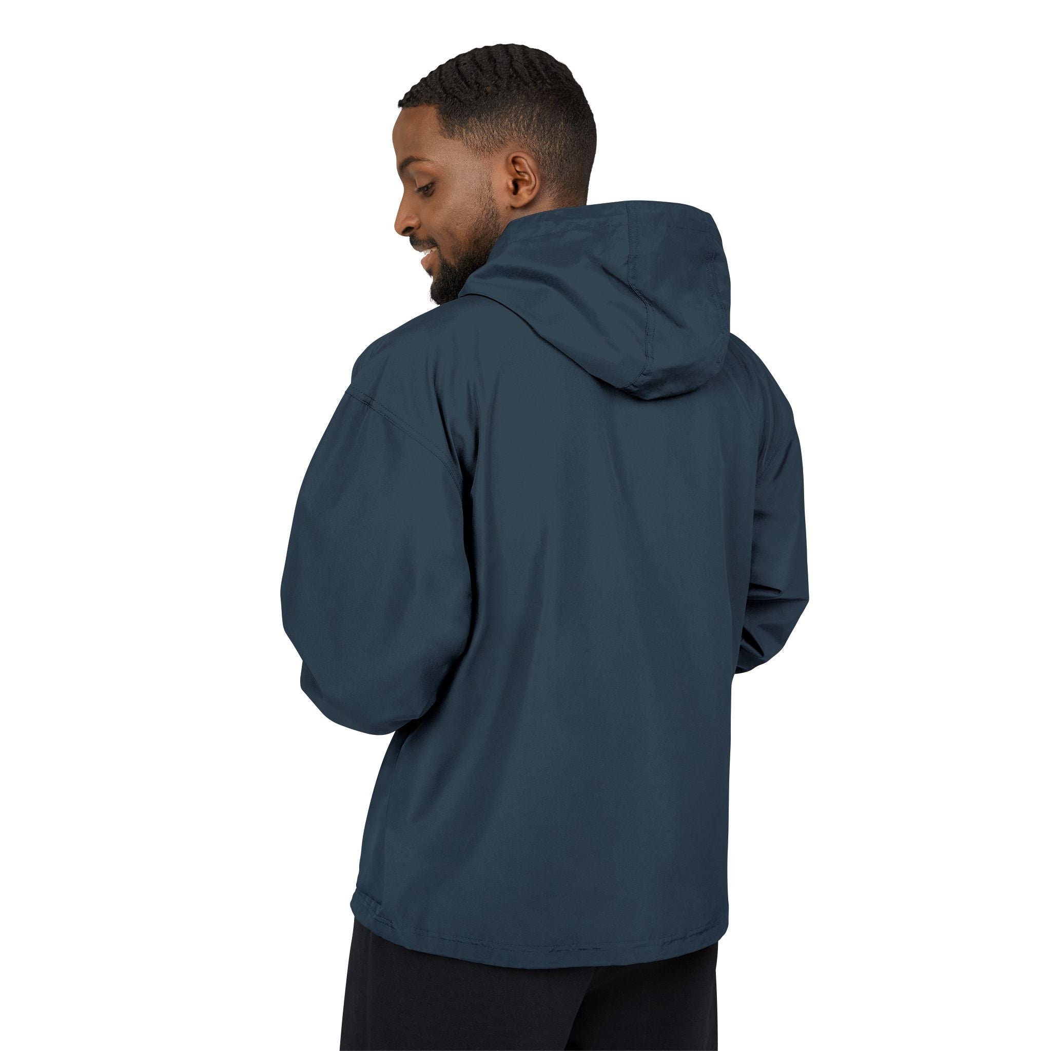 Classic Logo Champion Outdoor Anorak Jacket - Lightweight Rain Gear, Packable Windbreaker