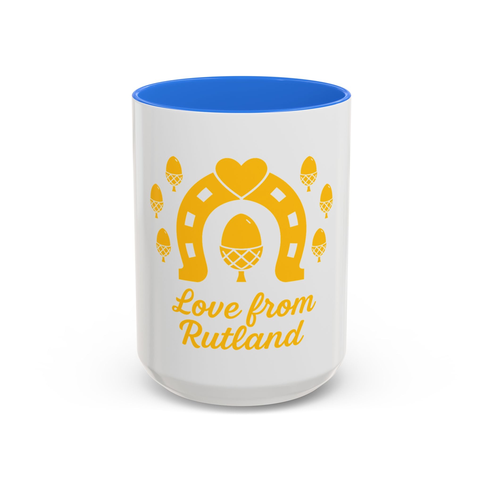 Classic Logo Colorful Love From Rutland Mug, Unique Gift, Coffee Mug, Home Decor, Designed Mug, Personalized Gift
