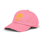 Trendy Distressed Cap with Classic Logo Design
