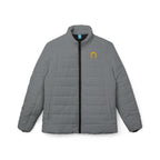 Classic Logo Love From Rutland Cozy Women's Puffer Jacket - Grey