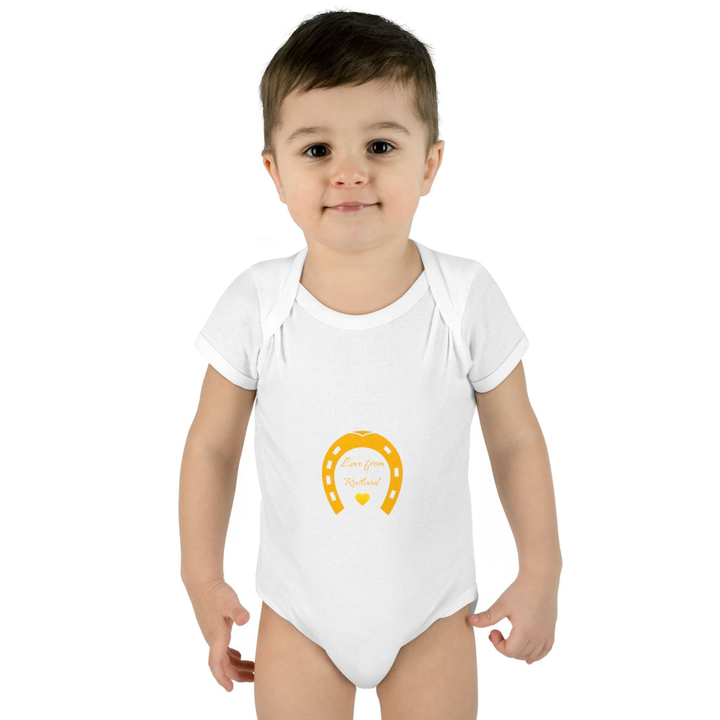 Heart & Horseshoe Bodysuit - Cute Gift for Newborns, Baby Shower, Birthday Outfit, Infants,