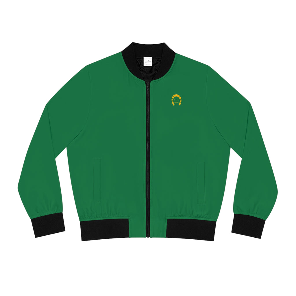 Classic Logo Women's Bomber Jacket - Green