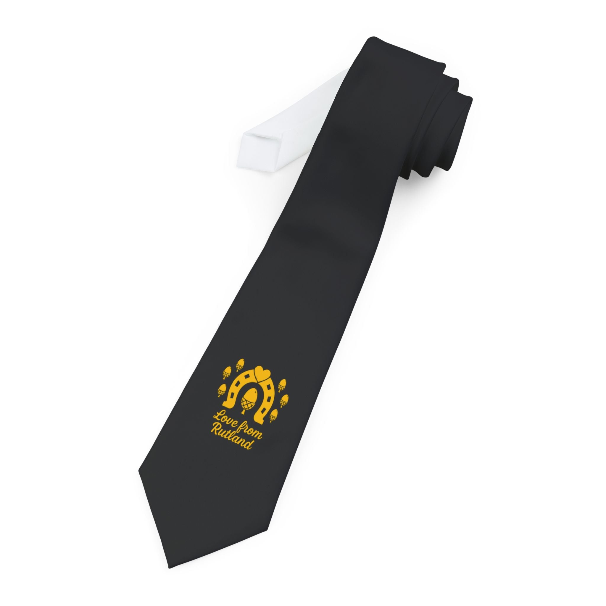 Classic Logo Black Love From Rutland Necktie