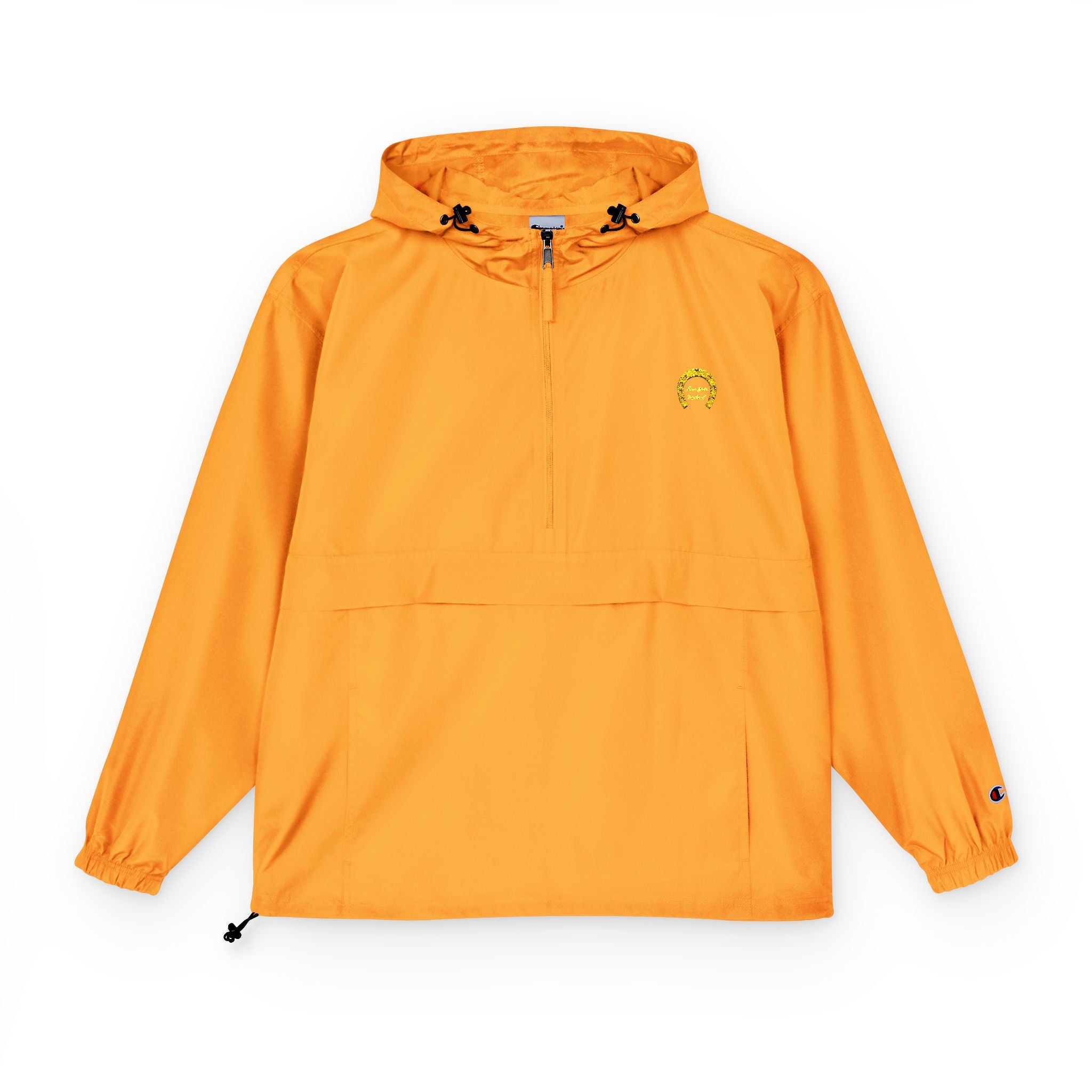 Classic Logo Champion Outdoor Anorak Jacket - Lightweight Rain Gear, Packable Windbreaker