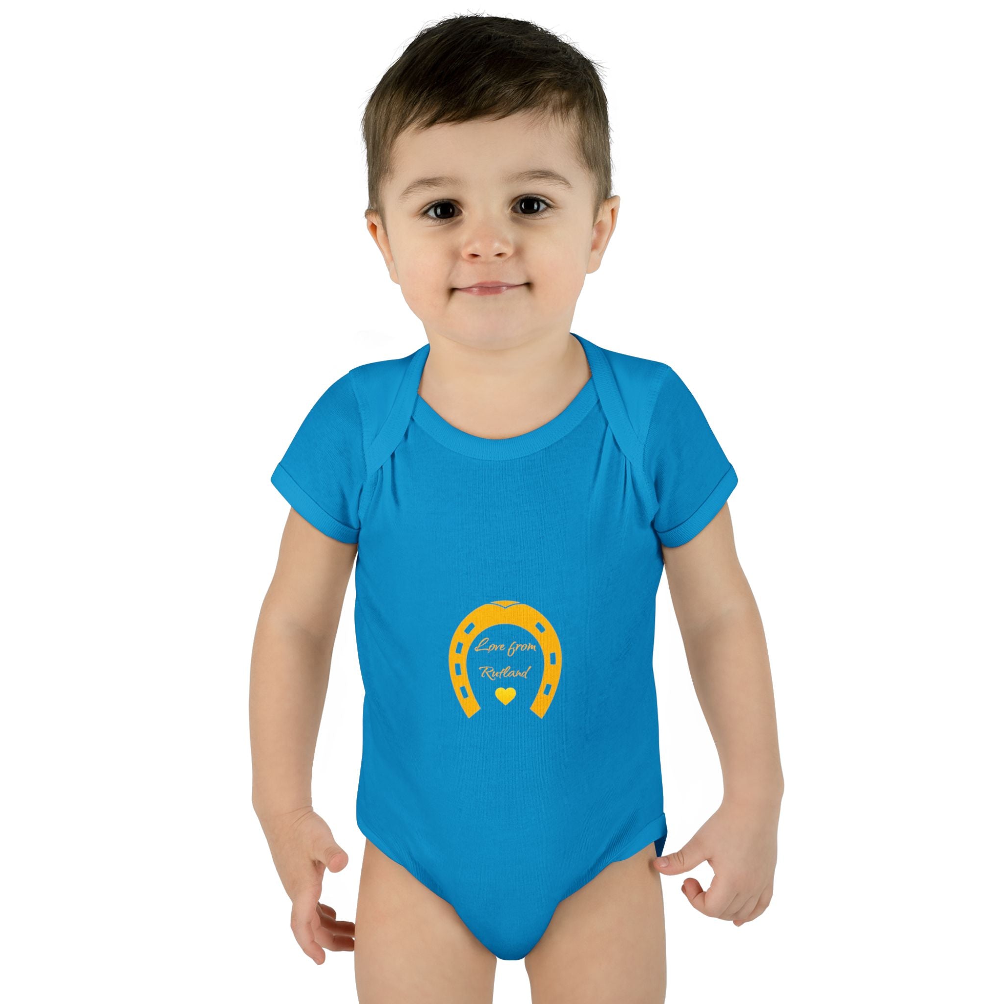 Heart & Horseshoe Bodysuit - Cute Gift for Newborns, Baby Shower, Birthday Outfit, Infants,