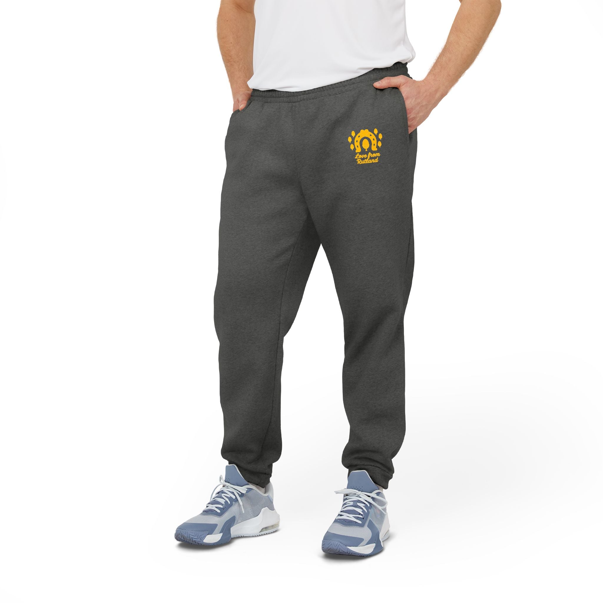 Classic Logo Adidas Unisex Casual Fleece Joggers