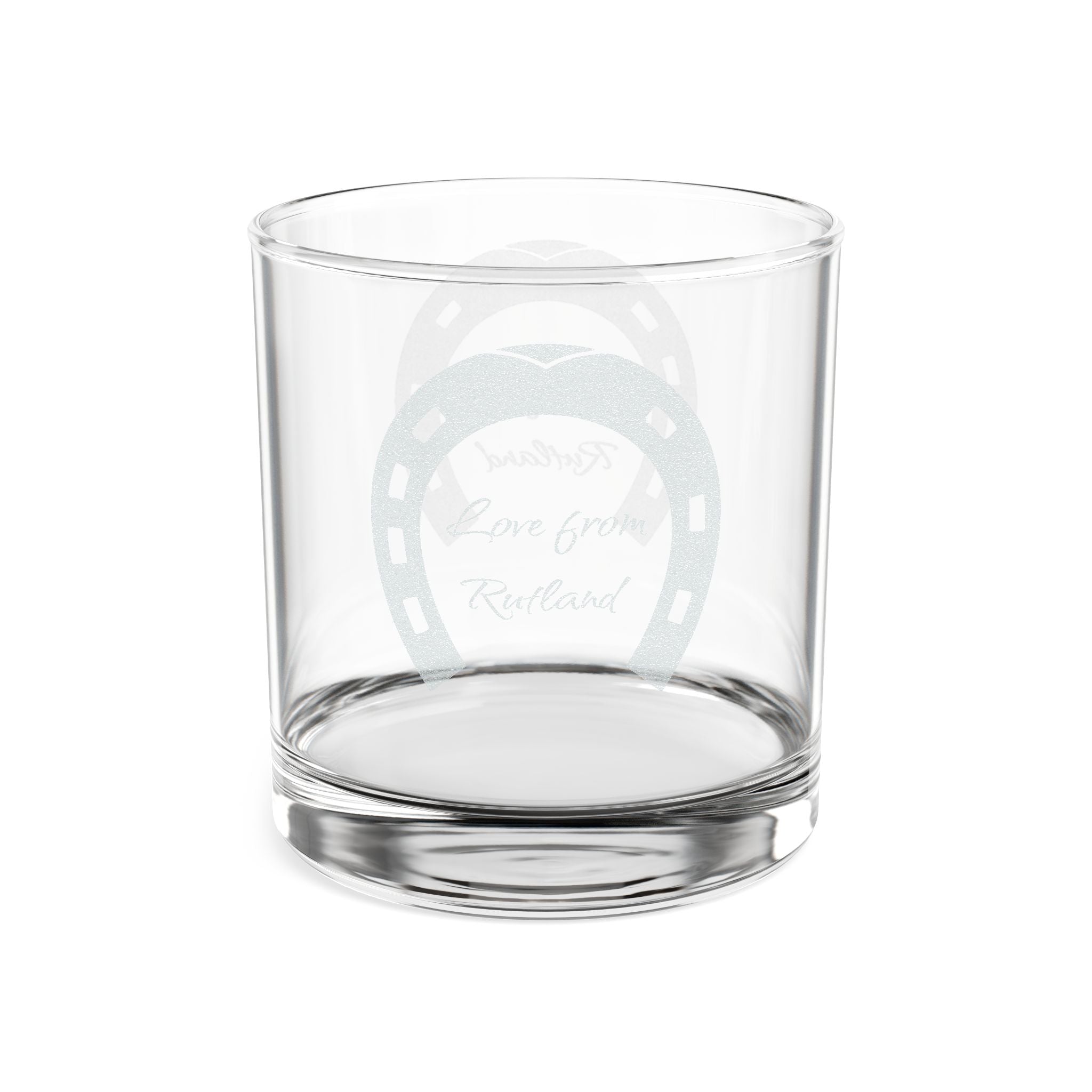 Classic Logo Engraved Whiskey Glass — Personalized 10.5 oz Tumbler Glass