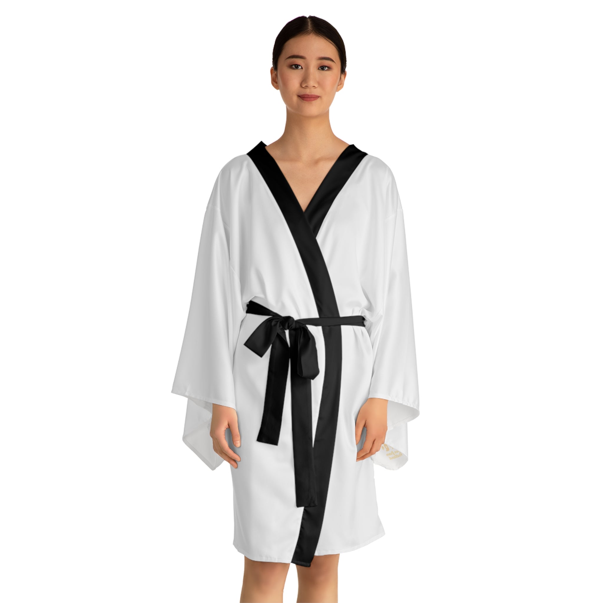 Classic Logo Long Sleeve Kimono Robe