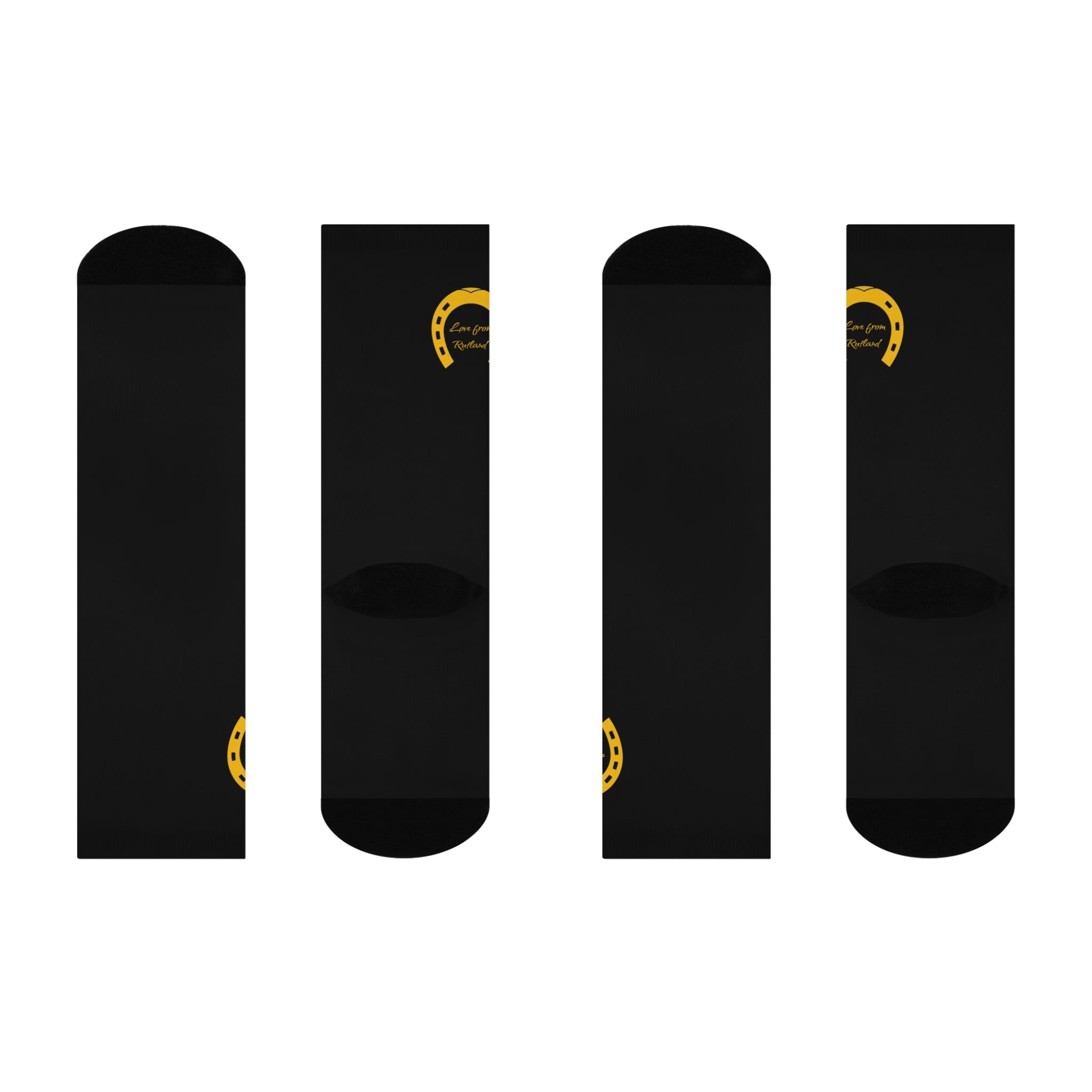 Classic Logo Custom Cushioned Crew Socks